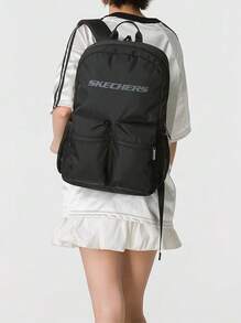 Skechers Unisex Lightweight Outdoor Backpack, 2026 Autumn New Style For Commuting And Travel, L325U089-0018 - Black - View 1