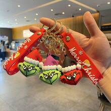 The Grinch 聖誕鑰匙圈吊飾 聖誕樹綠色怪獸裝飾鑰匙圈 - 均碼 - 查看 5