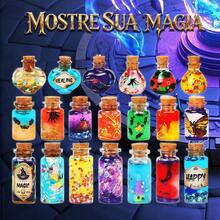 Laboratório De Química Infantil Brastoy Poções Mágicas Poções Mágicas das Bruxas 20 Frascos, Caldeirão e Glitter - Multicolorido - Visão 3