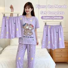 Women's 4-Piece Pajama Set - 4 - View 2
