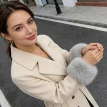Women's Fashion Winter Warm Faux Fur Elastic Wrist Sleeves | Women's Solid Color Plush Arm Warmers, Suitable For Winter Clothing, Dresses And Daily Wear - Multicolor - View 3