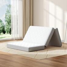 Tri Fold Foldable Mattress 4 Inch Memory Foam Portable Folding Floor Guest Bed Convertible Lounger Mat With Removable Washable Cover Storage Bag Non Slip Bottom For Camping Travel Home RV White - Twin - View 4