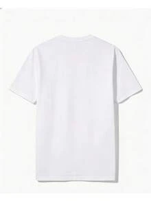 Casual, Soft T-Shirt With A Fun Barbecue Lip Pattern And Heat Transfer Print. - 白色3 - 查看 6