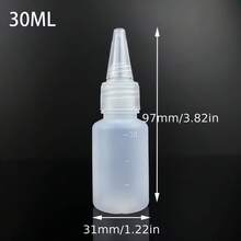 1/3 Buah Botol Plastik Semi-Transparan Ujung Lancip, Botol Perjalanan Portabel dengan Skala, Botol Dispenser Cairan Isi Ulang, Botol Pipet Cairan - Clear - View 5