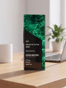 1pc Custom Logo And Text Trophy Award,Top Performer And Trophy Award,Million Dollar Club Recognition Plaque - Multicolor - View 15