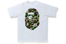 Unisex Large Plaid Ape Head Graphic Casual Streetwear T-Shirt - 白色2 - 查看 1
