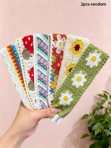 1/2/4pcs/Set Mori Style Pastoral Hook-And-Loop Hair Accessories, Fresh And Sweet - Suitable For Women And Girls, Applicable For Daily, Back To School, Vacation, Party - Multicolor - View 13