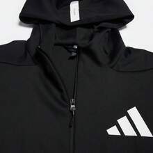 Adidas Z.N.E. COOL JKT Spring/Autumn Knit Sports Jacket Men's Loose Fit Hooded Jacket Top JN0131 - Black - View 3
