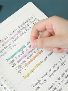 1 Set 300pcs Morandi Macaron Thin Fluorescent Index Tabs, Semi-Transparent PET Self-Adhesive Page Markers, Writable & Reusable Sticky Notes For Book Annotation, No Residue, No Damage To Pages, Waterproof High-Bright Translucent Index Tabs For Reading & Classification - one-size - View 9