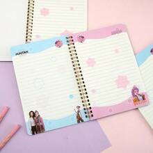 1pc HASBRO K-POP Korean Aesthetic Notebook, High-Quality Japanese Style Diary, Korean Student Notebook, Colorful Pages, Perfect For Study And Daily Use - Multicolor - View 4