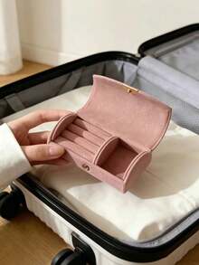 Small Travel Jewelry Box, Ring Box Jewelry Storage Box, Portable Jewelry Storage Box, Suitable For Women's Rings, Necklaces, Earrings. Perfect As A Mother's Day Gift Or Birthday Gift For Girls. - Multicolor - View 11