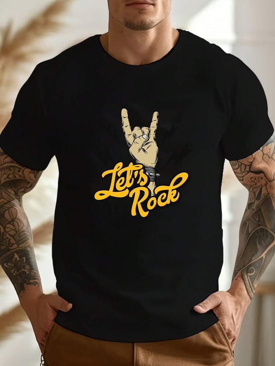Camisetas de hombre - Negro - Ver 1