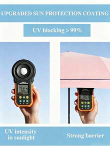 19cm/7.5in Mini Folding Umbrella, Portable Outdoor Sun Umbrella With Storage Bag, UV Protection Sunshade, Sun Protection Product, 6 Ribs + Thick Black Rubberized UV Coating, Travel Essential, Perfect For Outdoor, Travel, Summer Sun Protection, Windproof And Waterproof - Multicolor - View 4
