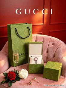 GUCCI Green Watch Gift Box With Patterned Gift Bag, Neutral Packaging Box, Suitable For Birthdays, Festivals And Watch Stores, Empty Box Only - Green - View 2