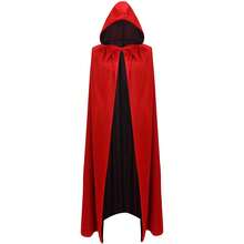 Jubah Berkerudung Vampir Bolak-balik Jubah Penyihir Kostum Halloween | Unisex | Dua Lapisan Bolak-balik | Topeng | Kostum Cosplay | Retro Renaissance Abad Pertengahan | Mudah Dipakai - MultiWarna - View 3