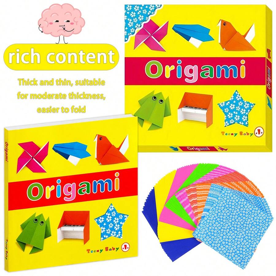 1 Box Creative Origami Set - 69 Unique DIY Handmade Designs With Tutorials. Perfect For Educational Activities And Party Gifts; Helps Develop Hands-On Skills And Supports Children's Development. Ideal Choice For Birthday Or Back-To-School Gifts.