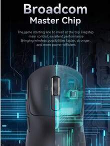 ATTACK SHARK Lightweight PAW3395 Gaming Mouse, Tri-Mode Wireless Mouse With Multiple Connection Modes - View 6