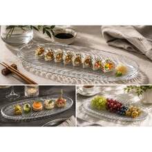 Long Glass Serving Platter 33 * 13 Cm - View 3