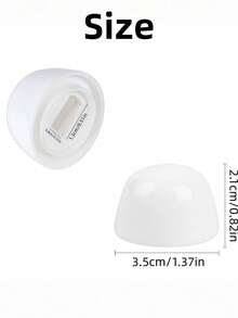 1/2/4/6pcs Universal Toilet Bolt Caps, Plastic Toilet Seat Screw Covers, Bathroom Toilet DIY Installation Decorative Screw Cap Replacement Parts - Multicolor - View 2