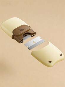 Portable Cleaning Scraper, Cute Animal Design, Cream And Brown, Multi-Functional Household Tool, Used For Removing Dirt And Glue - Multicolor - View 7