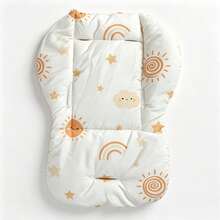 1pc Baby Stroller Cushion, Universal Stroller Liner Pad For Infant Pushchair, Toddler Walking Trolley Seat Liner - Multicolor - View 7