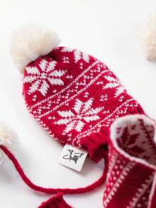 1PC Pet Accessory Small Dog Puppy Cat Cute Versatile Windproof Warm Christmas 3 Pieces Set - Edelweiss Christmas 3 Pieces Set - Edelweiss - Multicolor - View 5