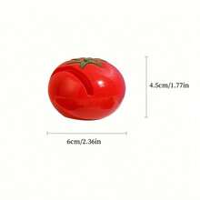 Cartoon Tomato Shaped Mini Knife Sharpener, Portable Sharpening Stone, Scissors Sharpener, Kitchen Gadget, Kitchen Supplies - Multicolor - View 9