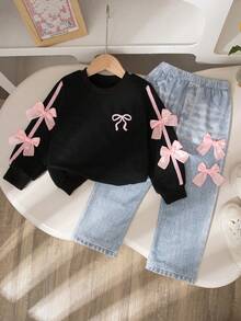 Tween Girls Extended Size Sets - Black - View 1
