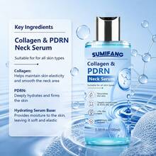 SUMIFANG 100ml Collagen Neck Serum, Rich In Collagen, PDRN And Moisturizing Base, Nourishes And Firms Neck Skin, Maintains Neck Skin Elasticity, Smooths Skin Texture, Suitable For All Skin Types - Firming - View 7