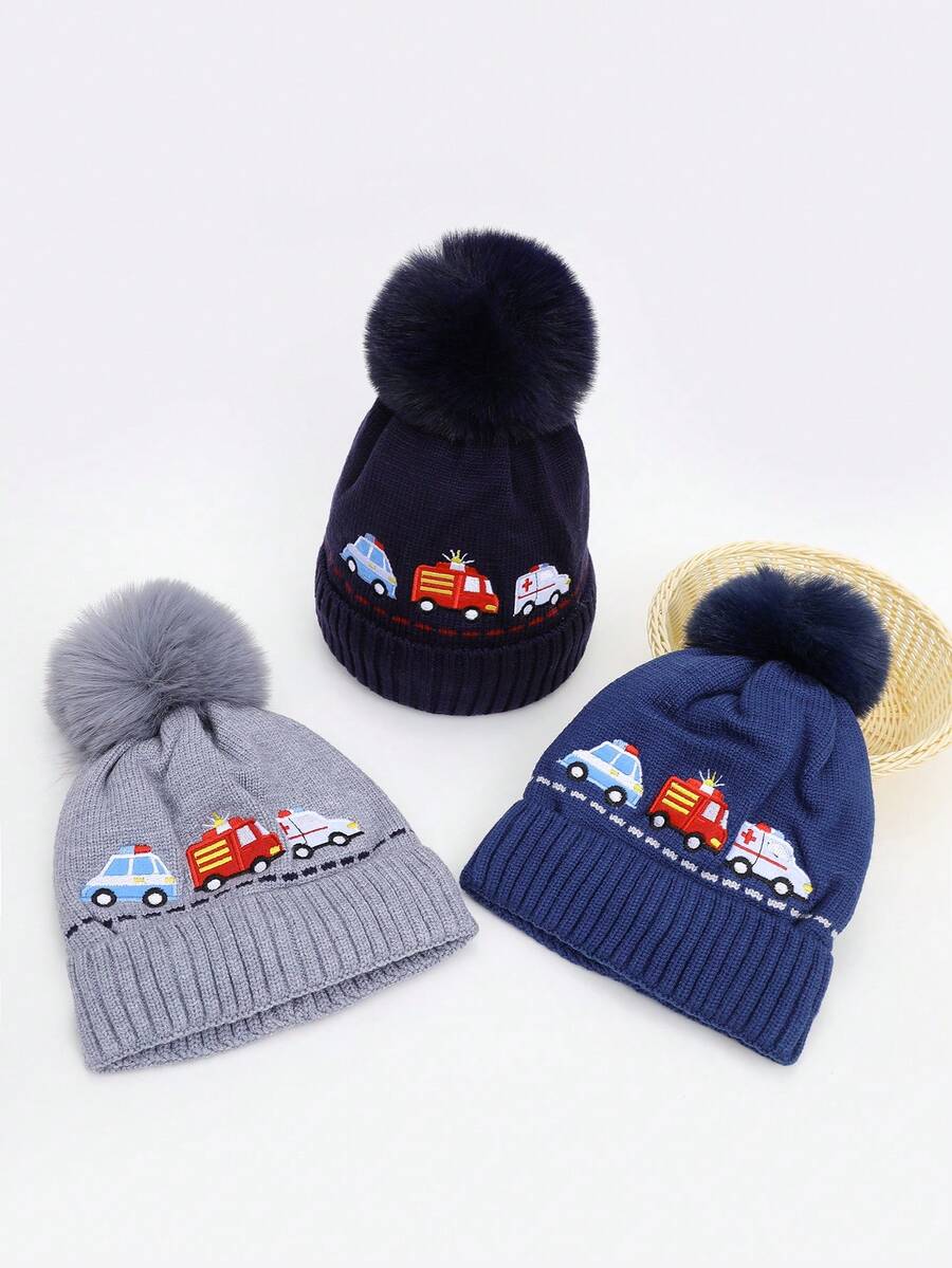 Children's Knitted Knitted Hat Cute Winter Boys Girls Baby Hat Warm Ear Protection - 1PC - View 1