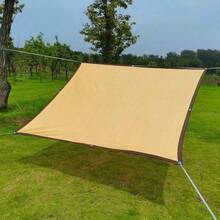 95% UV Block HDPE Breathable Sun Shade Sail, Waterproof & Weather-Resistant, With Reinforced Metal Grommets, Foldable Outdoor Sun Canopy, Suitable For Patio, Backyard, Garden, Pool, Balcony, RV And Pet Area - Multicolor - View 4