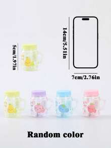 1pc/3pcs/5pcs Creative Pearl Milk Tea Cup Pencil Sharpener, Single Hole, Easy To Sharpen, Metal Blade, ABS Plastic, Scratch-Resistant, Transparent Debris Collection Box, Designer Style - Multicolor - View 6