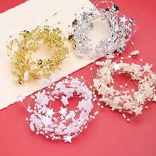 Christmas Acrylic Star Beads Chains 14mm 5 Yards Fishing Line Star String Ornament For Xmas Tree Wreath DIY Craft Decoration - Beads Chains - View 2