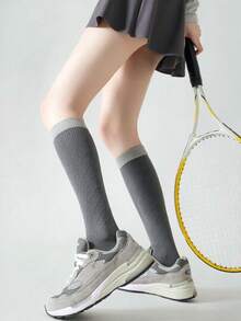 1/4/5 Pasang Kaos Kaki Kompresi Wanita, Kaos Kaki Betis untuk Olahraga Yoga Kebugaran, Kaos Kaki Panjang untuk Bersepeda, Lari, Lompat Tali, dan Pelangsing Kaki - MultiWarna - View 10