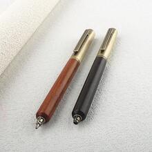 Vintage Wooden Ballpoint Pen Retro Brass Metal Click Ball Pen Natural Wood Body Business Office Writing Gift Pen For Men - 5C27 - View 5