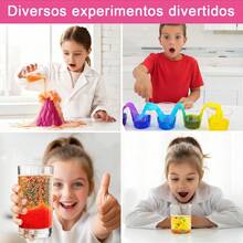 Laboratório De Química 50 Experimentos Brastoy Brinquedo Educativo Ciências Para Crianças Infantil - Multicolorido - Visão 9