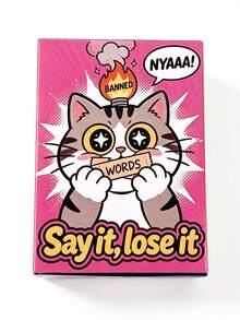 1 Box Say It Lose It Party Card Game - Fun Forbidden Word Challenge For Adult Game Night, Holiday Gatherings & Christmas Party Icebreaker Entertainment - Multicolor - View 10