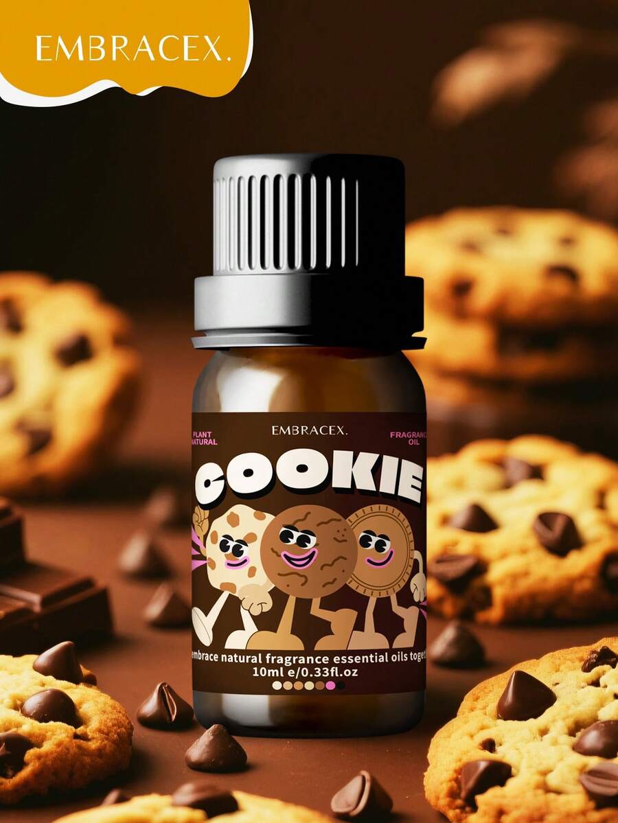 10ml Cookie Scented Essential Oil, Cookie Fragrance Candle, Car Diffuser, Cookie Aroma, Suitable For Humidifier, Aromatherapy Diffuser, Candle Making, Gift For Women, Mom, Wife, Sister, Teenager, Girlfriend, Reed Diffuser Oil, Fragrance Oil, Gift - 餅乾 - 查看 1
