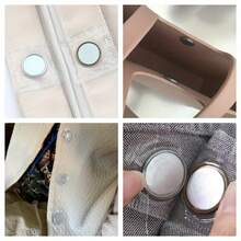 10/15mm PVC隱形磁扣 隱形縫製扣 透明磁扣 適用窗簾、人造皮革手工包 - 磁扣 - 查看 3