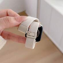 1件彈性尼龍錶帶，適用於 女款運動手錶錶帶 38mm 40mm 41mm 42mm 44mm 45mm 46mm 49mm - 星光 - 查看 2