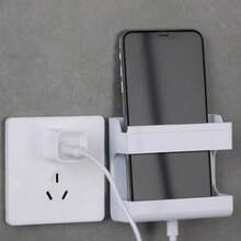 2/1pc Wall-Mounted Remote Control Storage Box, Phone Charging Stand, Closed Storage Rack, No-Drill Remote Control Socket Organizer, Remote Control Holder, Phone Stand, Suitable For Bedroom, Bathroom, Living Room, Kitchen, Office (1/2pcs) Optional - Multicolor - View 10