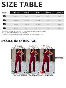 Deep V-Neck Lace Hollow Out Sexy Jumpsuit, Summer Black Slim Fit Casual Jumpsuit, Suitable For Women's Dates, Parties, Beach And Various Occasions - Black - View 7