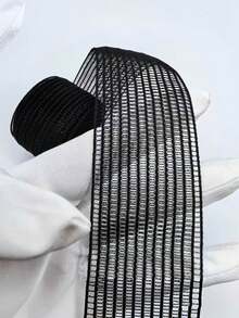 1pc 3yd/108in DIY Lace Elastic Band, 40mm Hollow Design Lace Elastic Webbing, Waistband, Sewing Clothing Accessories Lace Elastic Webbing, Shoes And Hat Decoration Lace Band, Suitable For DIY Dress And Hat Decoration - Multiple Styles - View 6