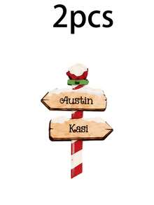 Custom Round Christmas Tree Ornament, Personalized Family Name Holiday Hanging Decor, Festive Christmas Tree Decoration, Customized 2-5 Names Keepsake, Farmhouse Home Decor, Customizable Text Christmas Gift For Family, Father, Mother, Merry Christmas - Style a - View 12