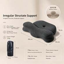 Bantal Traksi Serviks Busa Memori, Bantal Memori Rebound Lambat, Bantal Penopang Leher untuk Tidur, Bantal Leher Berzona, Sarung Bantal Dapat Dilepas dan Dicuci - MultiWarna - View 6