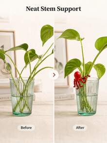 2/1pc Octopus Shaped Plant Stem Holder Cute Octopus Vine Support Resin Hydroponic Plant Clip Fun Plant Stem Support Decoration Creative Aquatic Plant Fixing Decor Indoor Hydroponic Plant Accessory - Multicolor - View 7