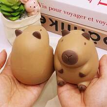 Capybara Chick Squeeze Toy Stress Relief Cute Capybara Venting Tool Office Decompression Healing Small Ornament - Multicolor - View 12