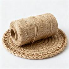 2mm 100m 天然黃麻繩 蝴蝶結手工 DIY 婚禮禮品包裝園藝縫紉派對手工裝飾配件 - 黃麻色 - 查看 18