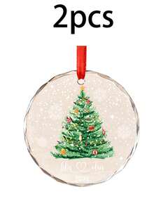 Custom Christmas Tree Tag Ornament, Personalized Holiday Hanging Decor, Festive Xmas Tree Pendant, Customized Family Name Keepsake, Customizable Home Decoration, Winter Party Decor, Secret Santa Gift, Christmas Gift, Christmas Decorations, Couples - Style a - View 9