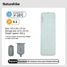 Naturehike R8.2 10cm Ultra-Light Inflatable Sleeping Pad With Side Walls, Suitable For Outdoor Camping, Hiking, And Cold Environments - Multicolor - View 16